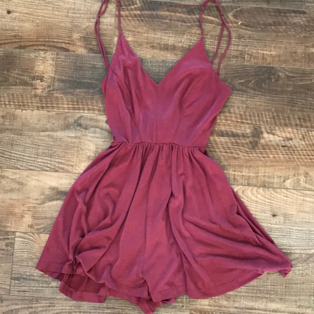 Dark pink romper. Only worn twice